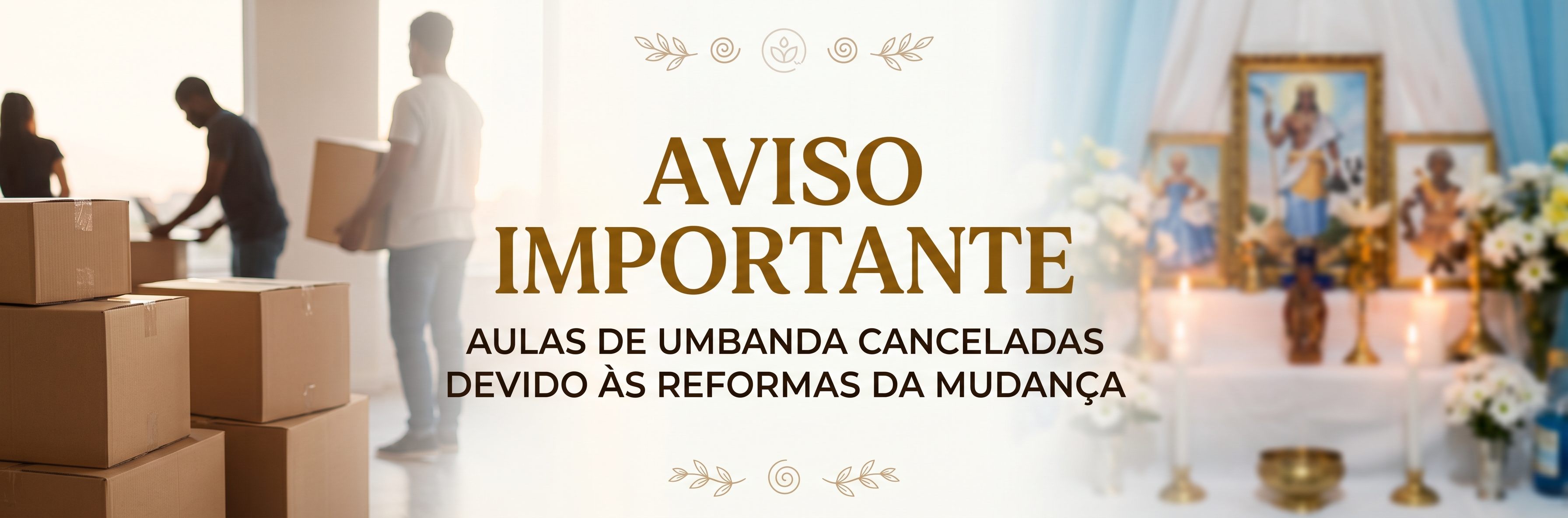Comunicado Importante: Aula de Umbanda Cancelada